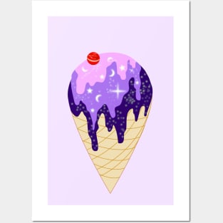 Galaxy Ice Cream Posters and Art